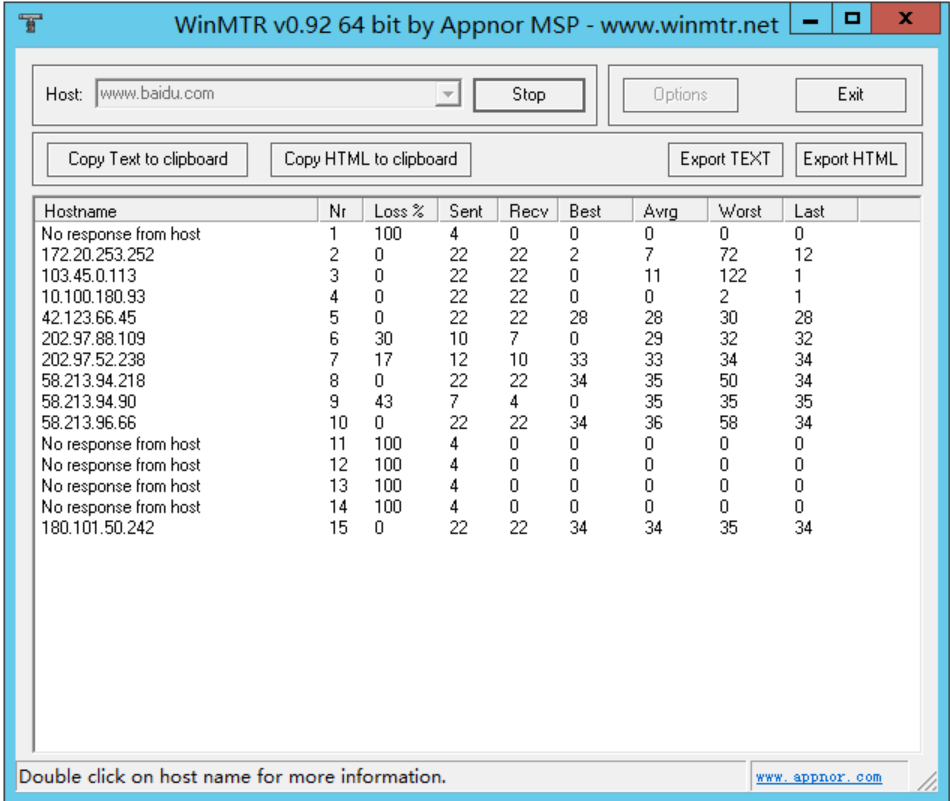 WinMTR(网络诊断器)V0.9.3 绿色版,2023-11-21_152015.png,WinMTR,网络诊断器,第1张