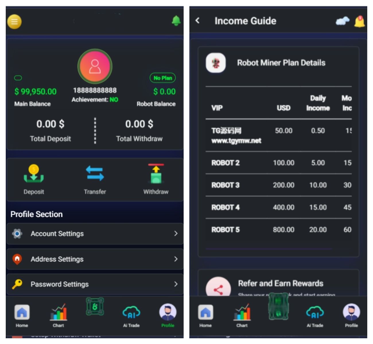 TIMIGPT Coin海外挖矿理财源码/Ai矿机投资理财系统/带视频教程 - 八爷源码网