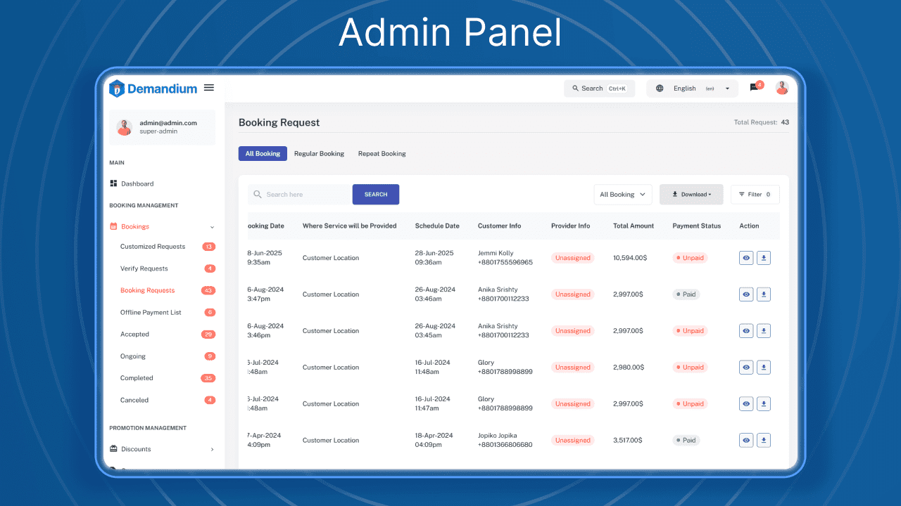 海外上门维修预约系统源码下载｜Laravel + Flutter 多服务商家政服务平台