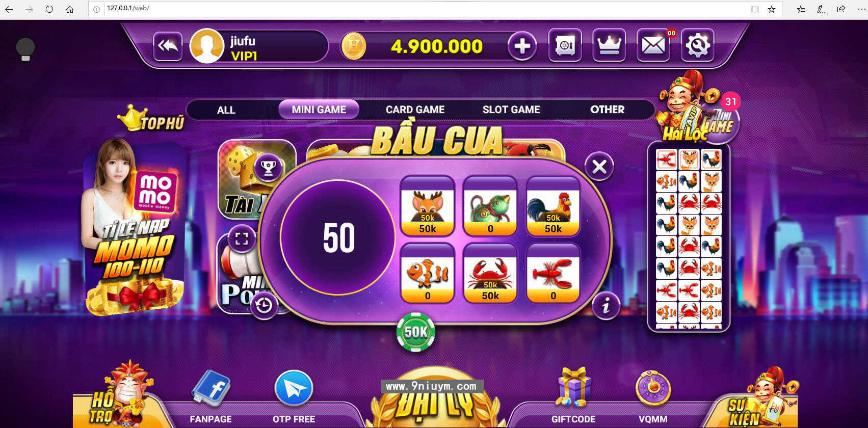 越南语糖果鱼虾蟹游戏,越南语糖果鱼虾蟹游戏,糖果鱼虾蟹游戏,第4张